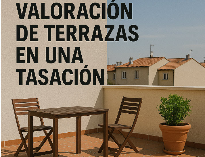 valoración de terrazas en una tasación