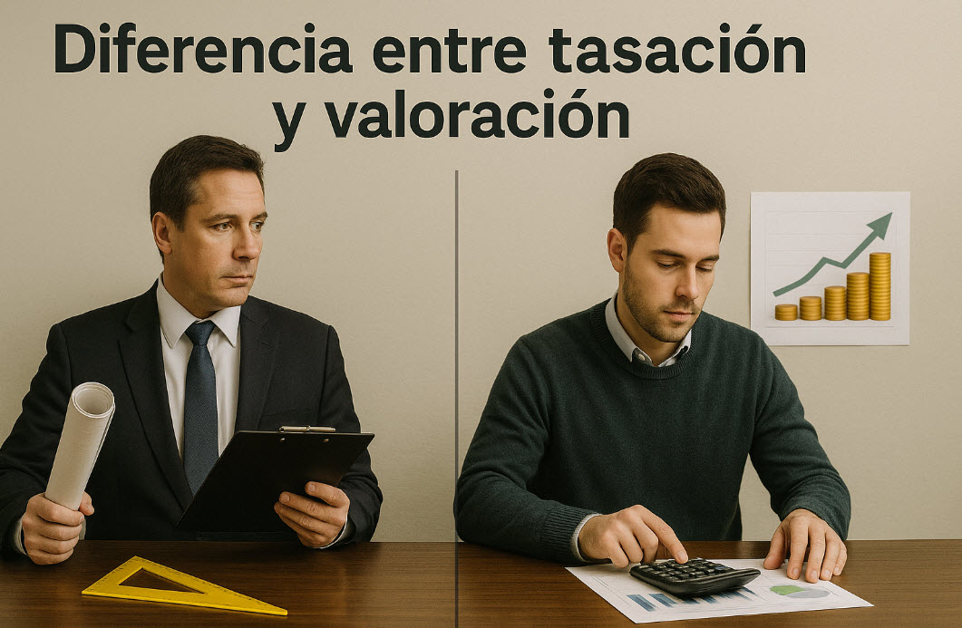 diferencia entre tasación y valoración