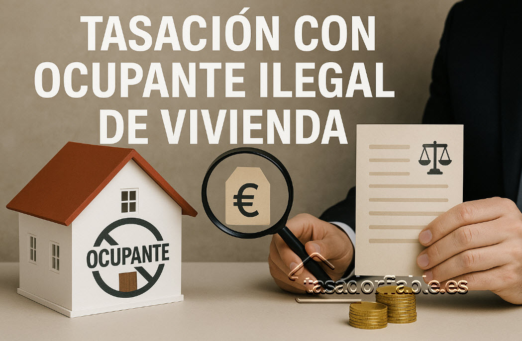 tasación con ocupante ilegal de vivienda