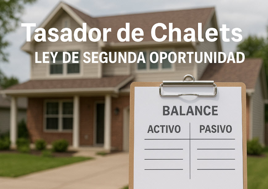 tasador de chalets Ley de Segunda Oportunidad
