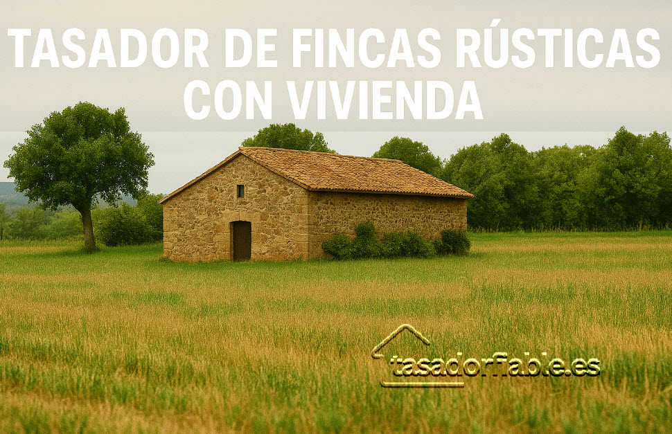 tasador de fincas rusticas con vivienda